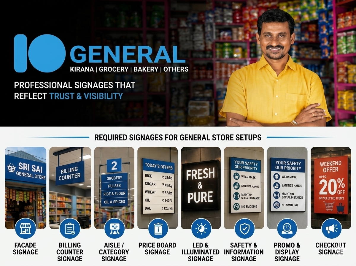 Commercial Spaces — Kirana, Grocery, Bakery & General Stores
